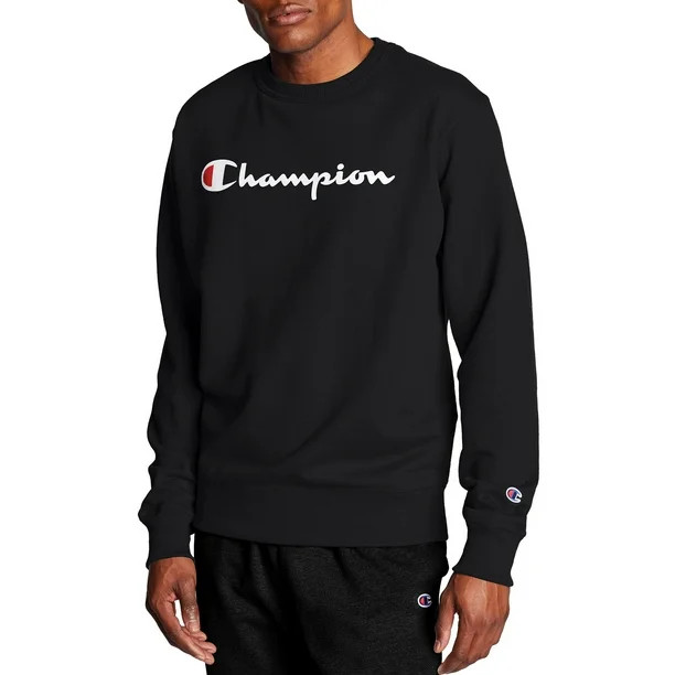 Champion Men's Powerblend Graphic Crew Sweatshirt - Walmart.com | Walmart (US)
