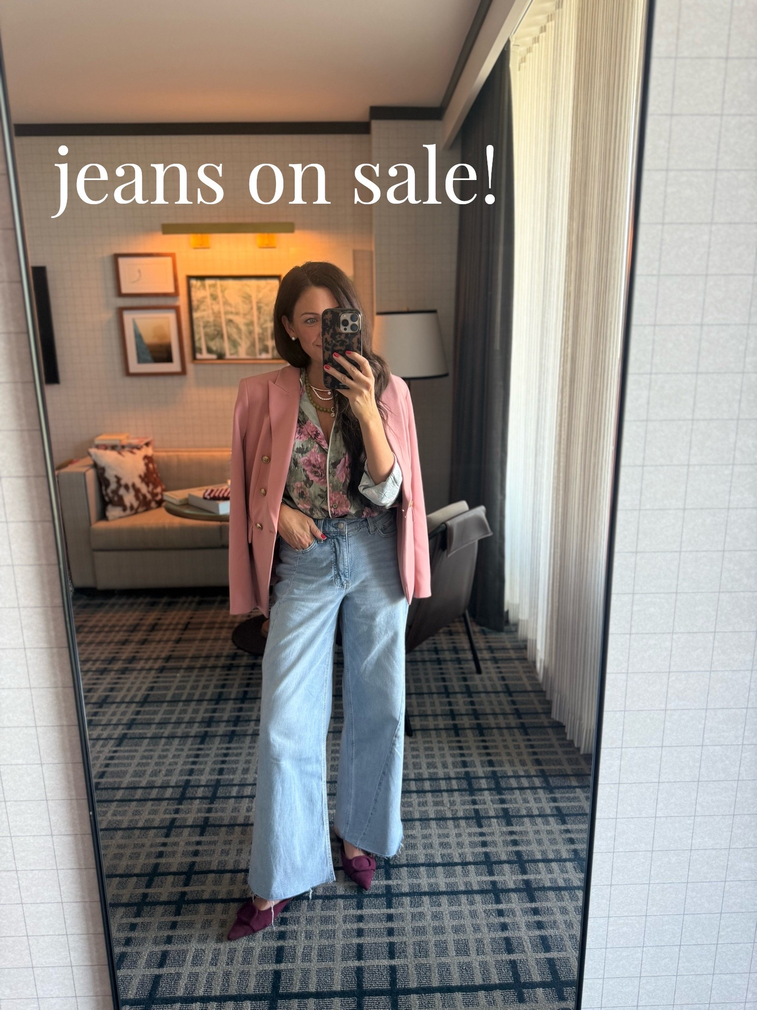 JEANS ON SALE✨ now $44 was $79
Wearing a 2, between go down because they run a little big!

#LTKootd #LTKSaleAlert #LTKSeasonal