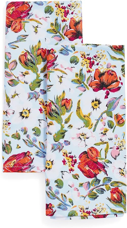 Vera Bradley Women's Cotton Decorative Dish Towel Set of 2 | Amazon (US)