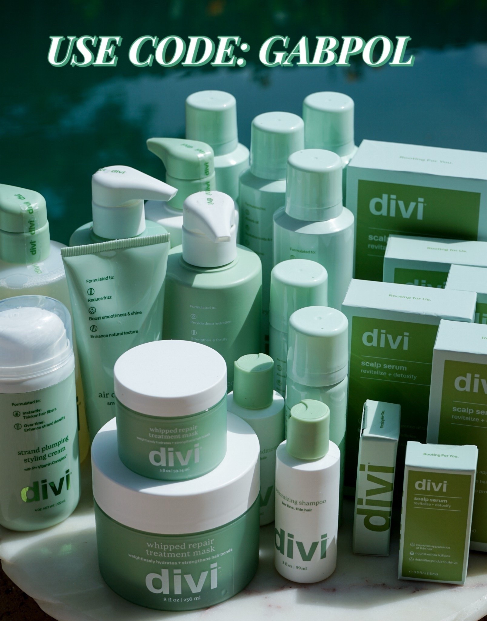 48 hours left for a Holiday delivery!! GABPOL for 15% off! Once you try Divi, you will never going back! Amazing gift idea for her | for him | for a new mom. Postpartum hair loss. Divi Scalp Serum | Divi whipped treatment mask | Divi Volumizing Shampoo | Divi Volumizing Conditioner | Divi Dry Shampoo | Dani Austin divi

#LTKselfcare #LTKGiftGuide #LTKBeauty