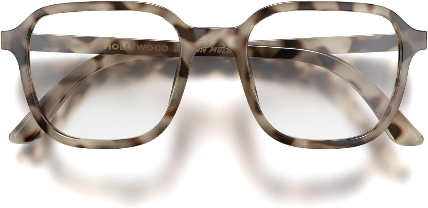 LONDON MOLE® Hollywood thin lightweight reading glasses | Sleek square frame | Contemporary minimal style | Men and women | Amazon (US)