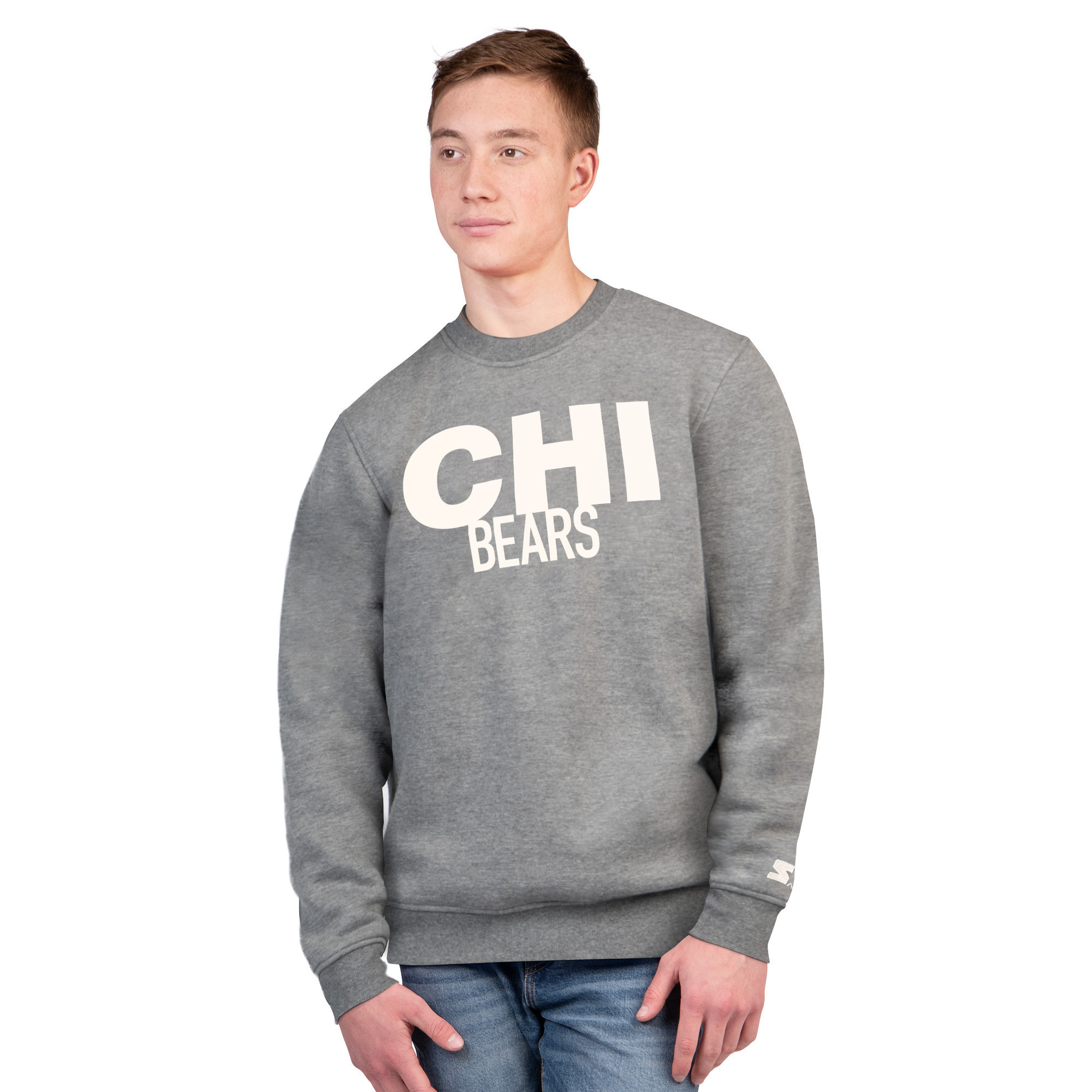 Men's Starter Charcoal Chicago Bears Assist Sweatshirt | Fanatics