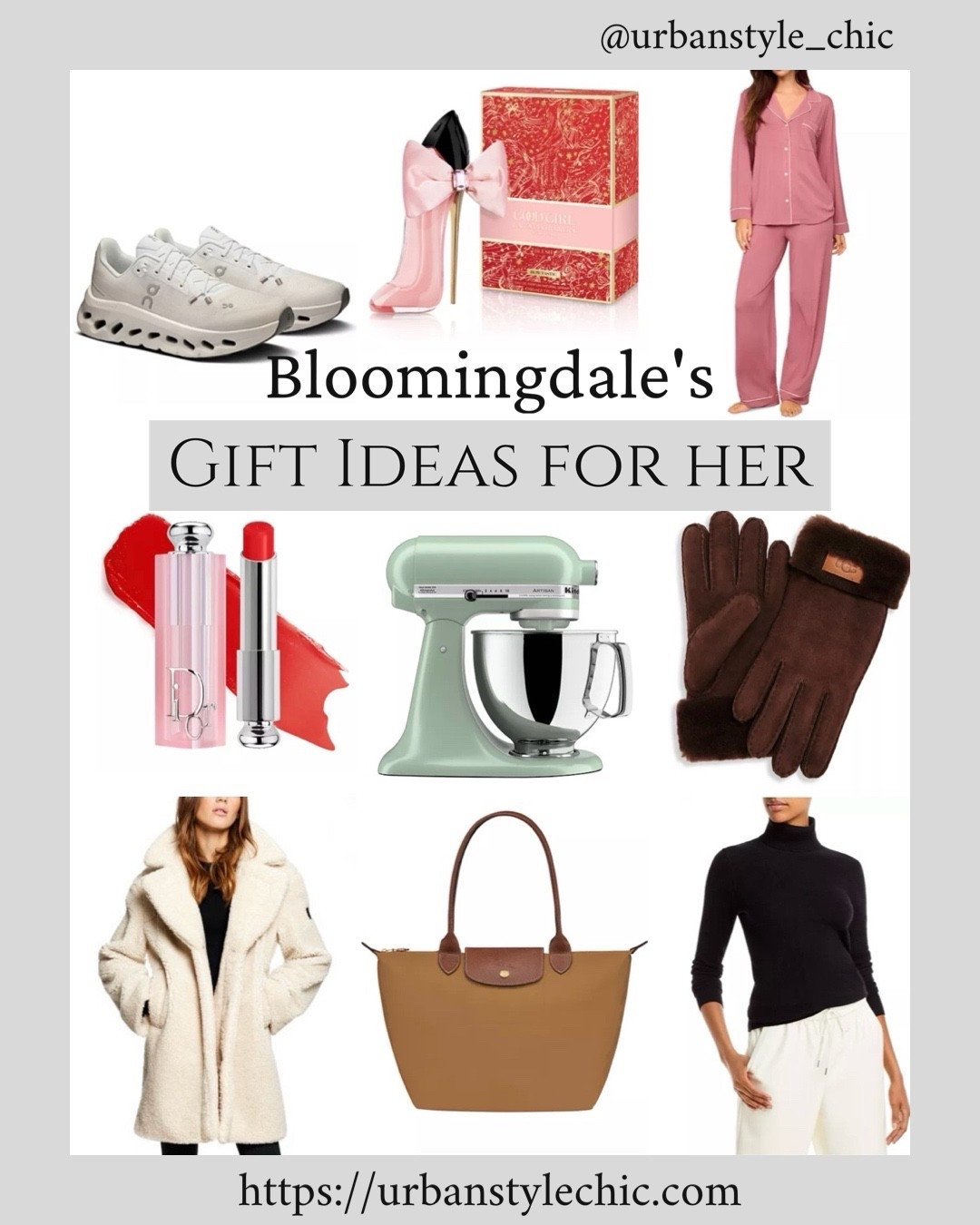 Give her something unforgettable 🎁✨ Explore Bloomingdale’s top holiday gift ideas for her with 25% off select items. From cozy winter must-haves to skincare essentials — find the perfect present this season.

Follow me on IG @urbanstyle_chic


Bloomingdale’s holiday gifts for her, gift ideas for women, holiday sale, 25% off, luxury gifts, beauty gifts, fashion gifts, holiday gift guide for her, Bloomingdale’s sale, women’s gifts, designer gifts, holiday shopping deals.

#LTKHoliday #LTKGiftGuide #LTKBeauty