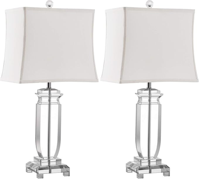 Safavieh Lighting Collection Olympia Crystal 24-inch Bedroom Living Room Home Office Desk Nightst... | Amazon (US)