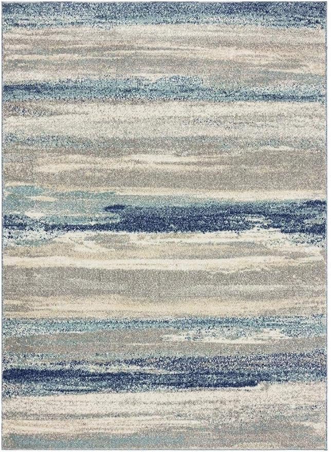 Luxe Weavers Tower Hill Abstract Blue 8x10 Area Rug | Amazon (US)