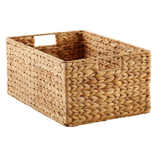 Medium Water Hyacinth Bin Natural | The Container Store