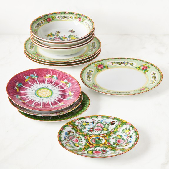 Famille Rose 12-Piece Dinnerware Set | Williams-Sonoma