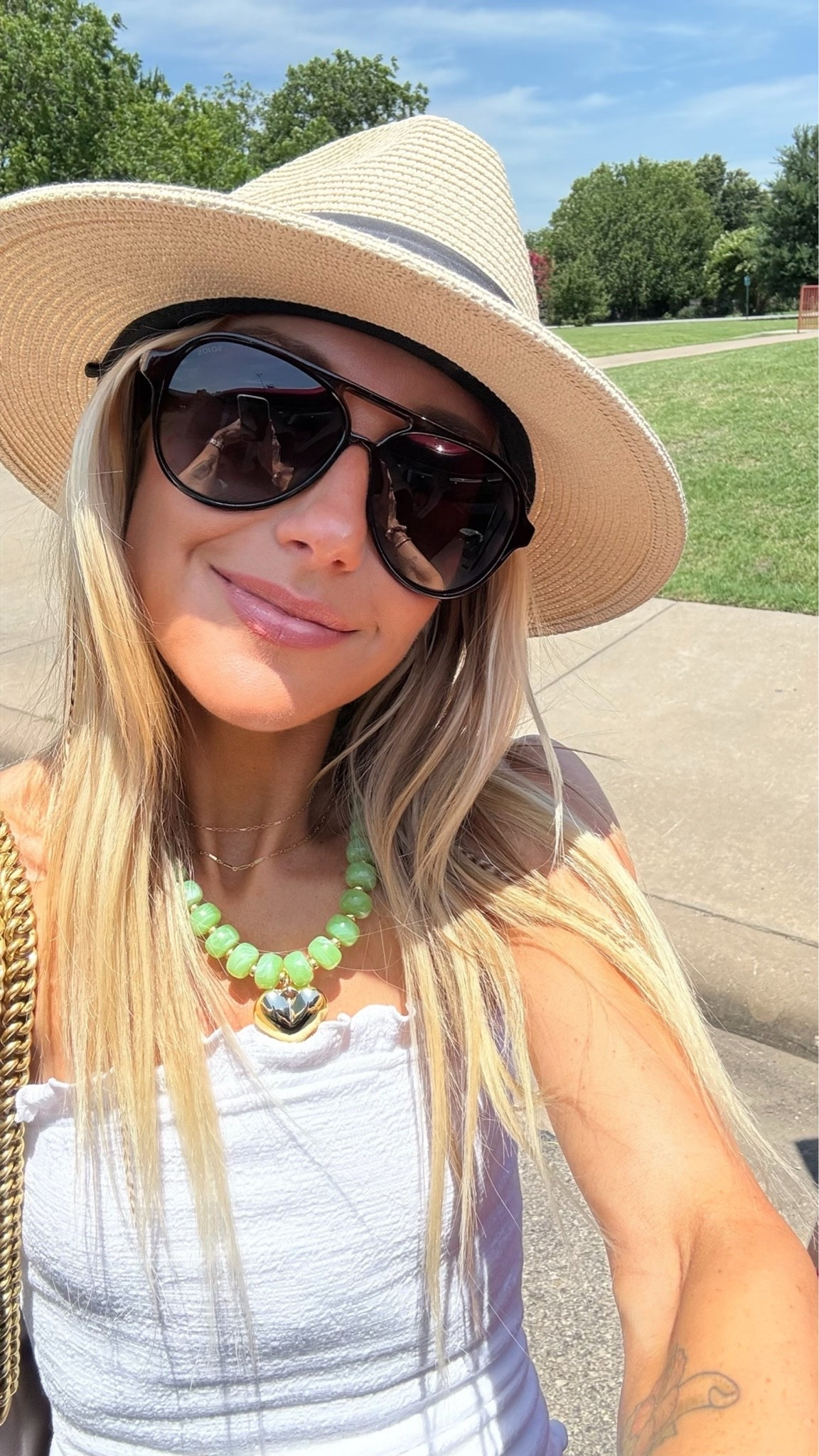 Trying to look cute for my son’s last baseball game of the season.