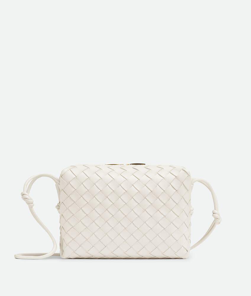 Bottega Veneta® Women's Loop Camera Bag in White. Shop online now. | Bottega Veneta