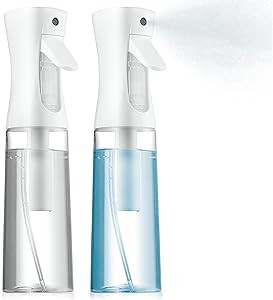2 Pack Continuous Spray Bottles - Ultra Fine Mist Sprayer | Water Spray Bottle For Hair Mister Sp... | Amazon (US)