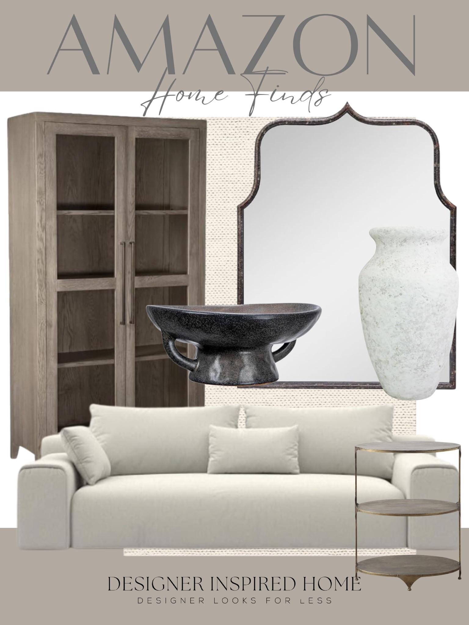 New Amazon home finds! 
Tall cabinet, home decor, home accents, sofa, vase, side table 

#LTKHome #LTKStyleTip
