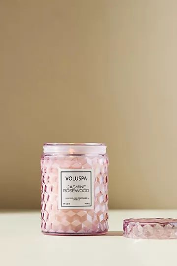 Voluspa Roses Petite Embossed Jar Candle | Anthropologie (US)