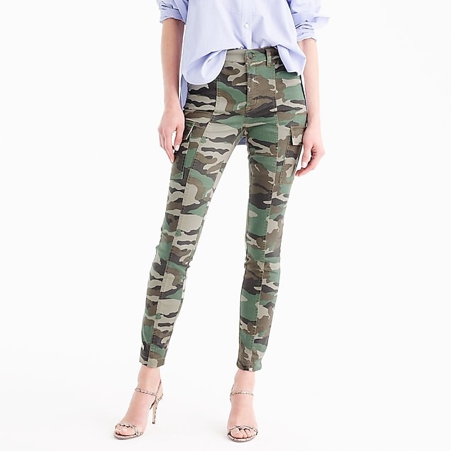 9" cargo toothpick pant in camo print | J. Crew US