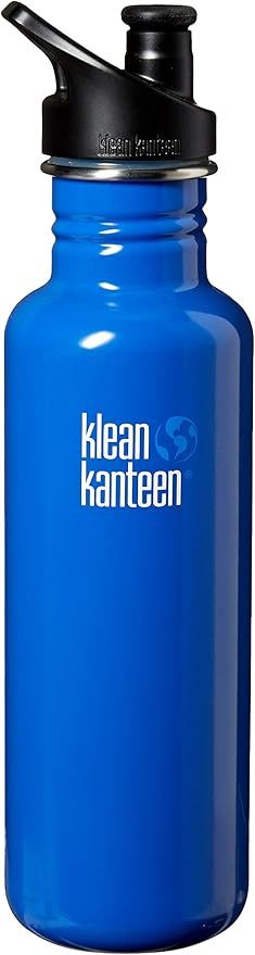 Klean Kanteen Classic Stainless Steel Singel Wall Non-Insulated Water Bottle with Sport Cap | Amazon (US)