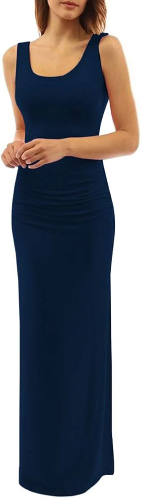 Women’s Casual Summer Long Dress Slit Sexy Maxi Dress Tank Dress | Amazon (US)