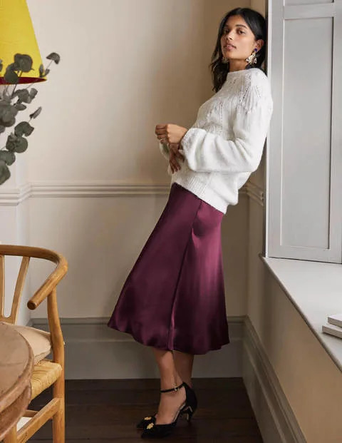 Seam Detail Midi Skirt | Boden (US)