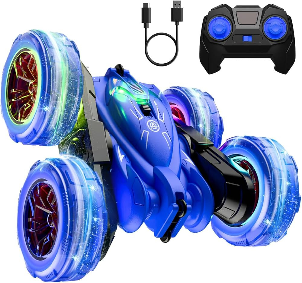 Remote Control Car, Rechargeable Fast Direct Charging RC Cars with Colorful Light, Double Sided 3... | Amazon (CA)