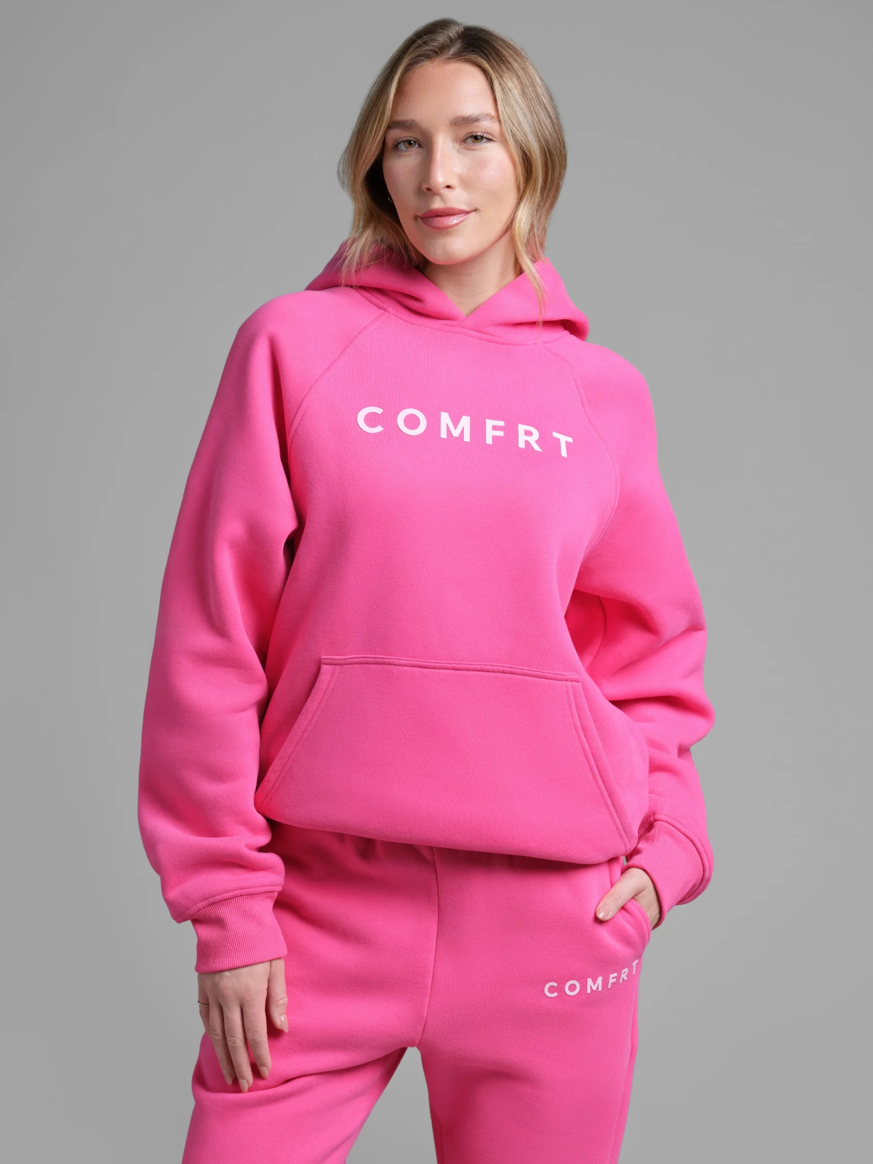 Comfrt Tranquil Hoodie | Hot Pink | Oversized | M | Medium | Comfrt