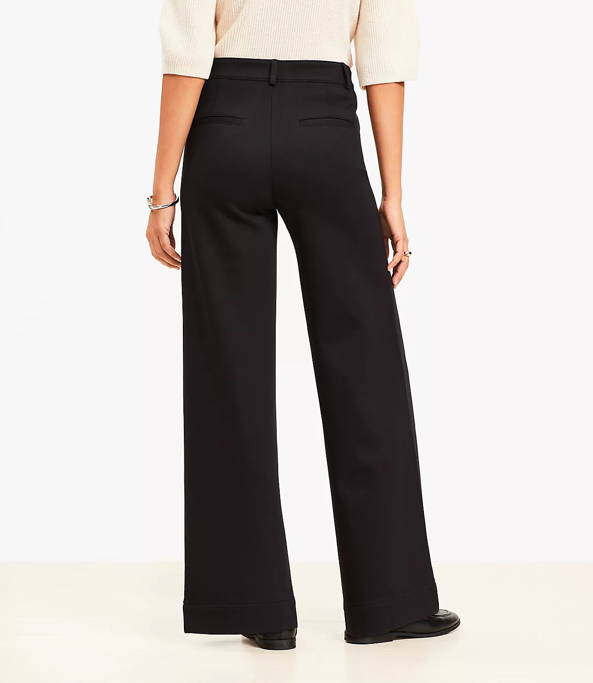 Palmer Wide Leg Pants in Ponte | LOFT