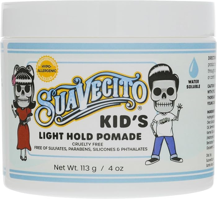 Suavecito Kid's Pomade Calming Chamomile Scent Light Hold 4 oz. - Water Based Flake Free Hair Gel... | Amazon (US)