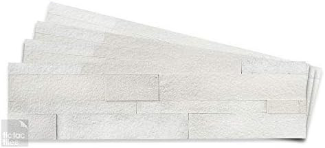 Tic Tac Tiles 4-Sheet Peel and Stick Self Adhesive Removable Stick On Kitchen Backsplash Bathroom... | Amazon (US)