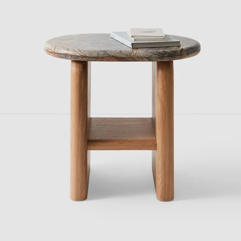 Mayra Marble Side Table | The Citizenry