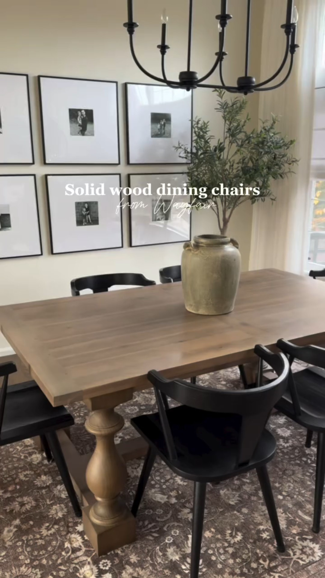 These solid wood dining chairs from @wayfair look so high-end and I still can’t believe the price! 🤍

Follow me for more affordable home finds and comment SHOP for the link 🔗 

#wayfair #wayfairelevate #homedecor #neutralhome #organicmodern #diningroominspo #gallerywall #transitionalhome