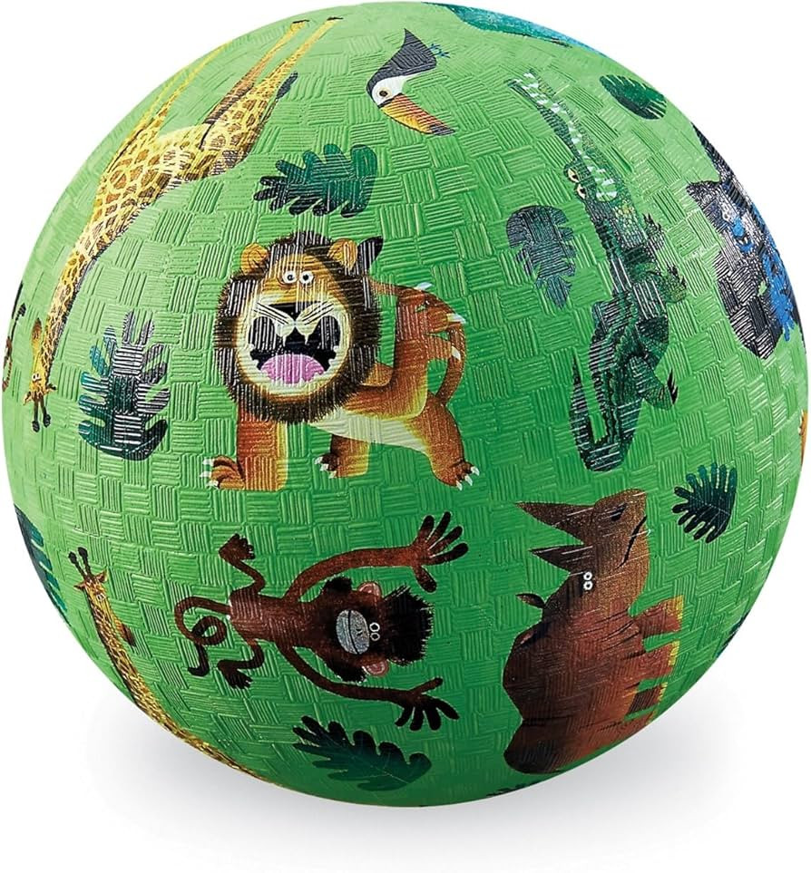 Crocodile Creek Playground Ball - Durable Rubber Ball for Kids Ages 3 and Up - Bouncy Inflatable ... | Amazon (US)