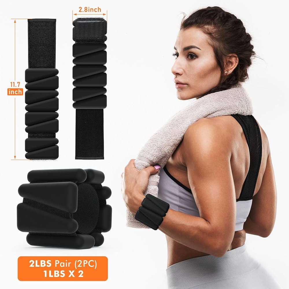 Wrist Weights, Ankle Weights for Women Men, Adjustable Wrist Weighted Bracelet for Home Gym Worko... | Amazon (US)