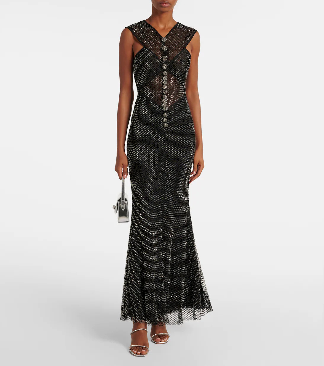 Embellished fishnet maxi dress | Mytheresa (US/CA)