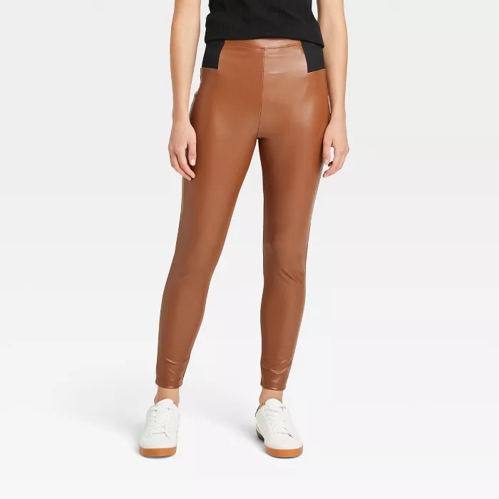 Women's Faux Leather Leggings - A New Day™ | Target