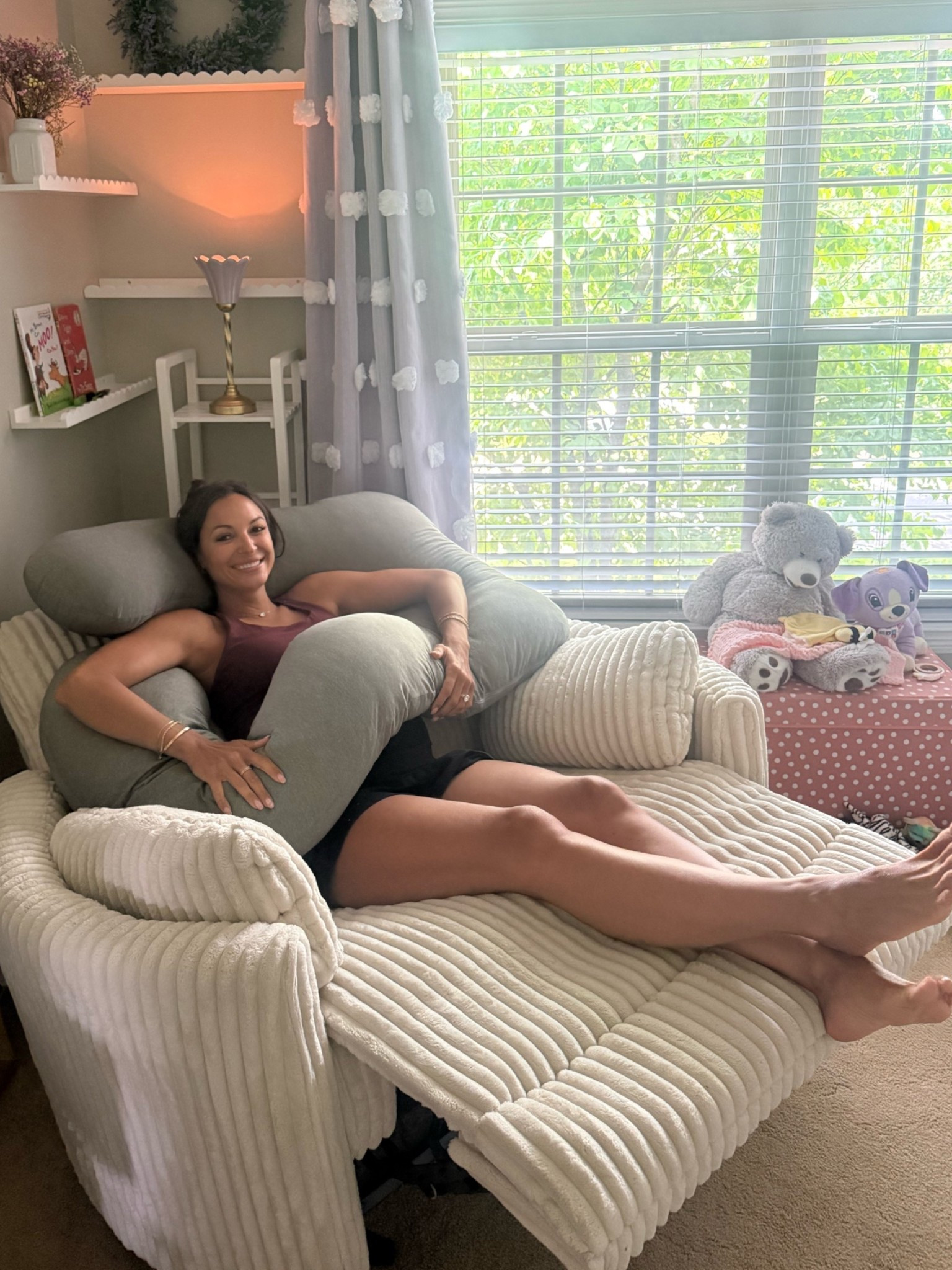 The double wide rocker / recliner we got for baby’s nursery! #ltkbaby #ltkmomlife #maternity