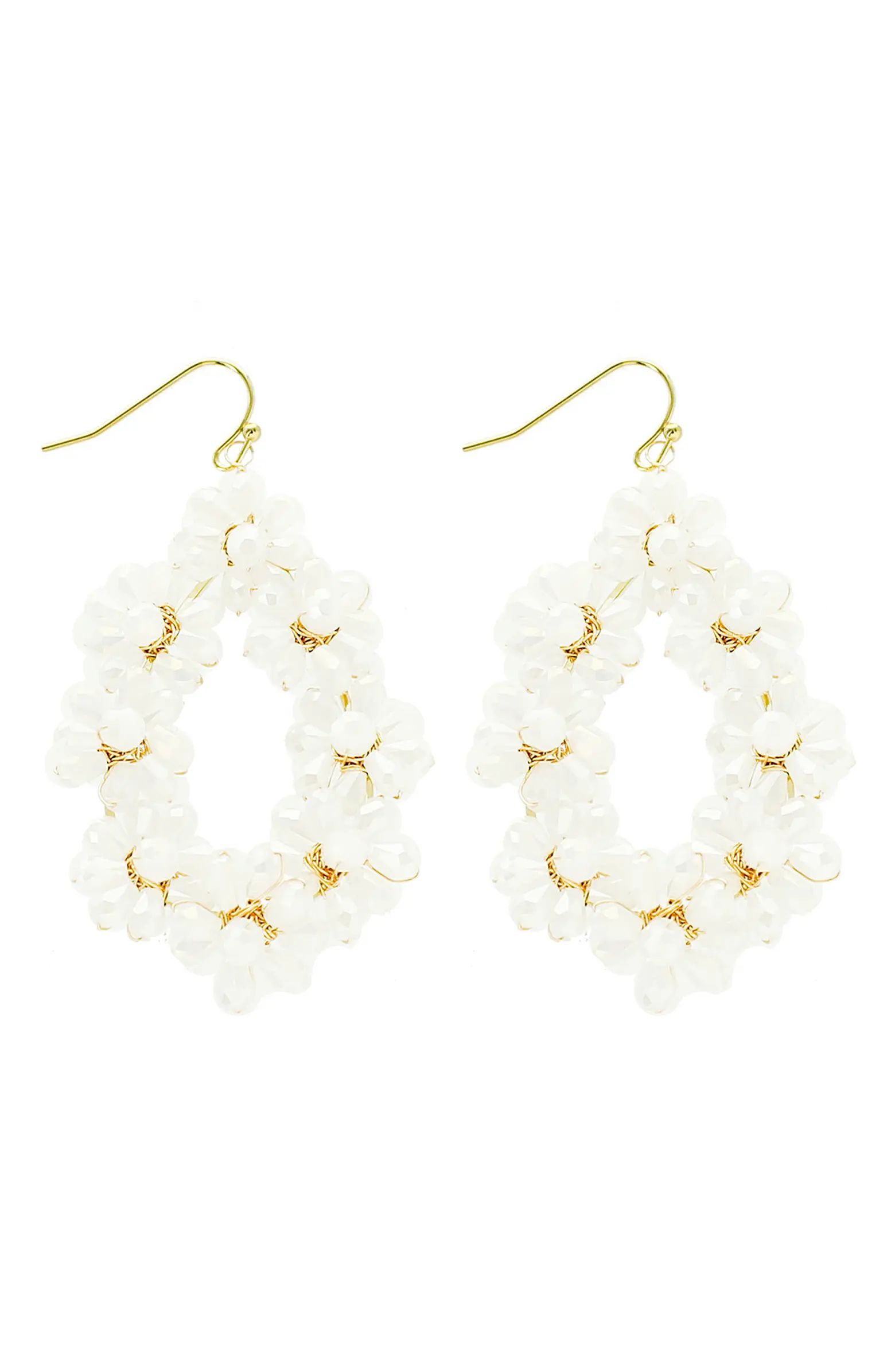 Panacea Crystal Cluster Hoop Earrings | Nordstrom | Nordstrom