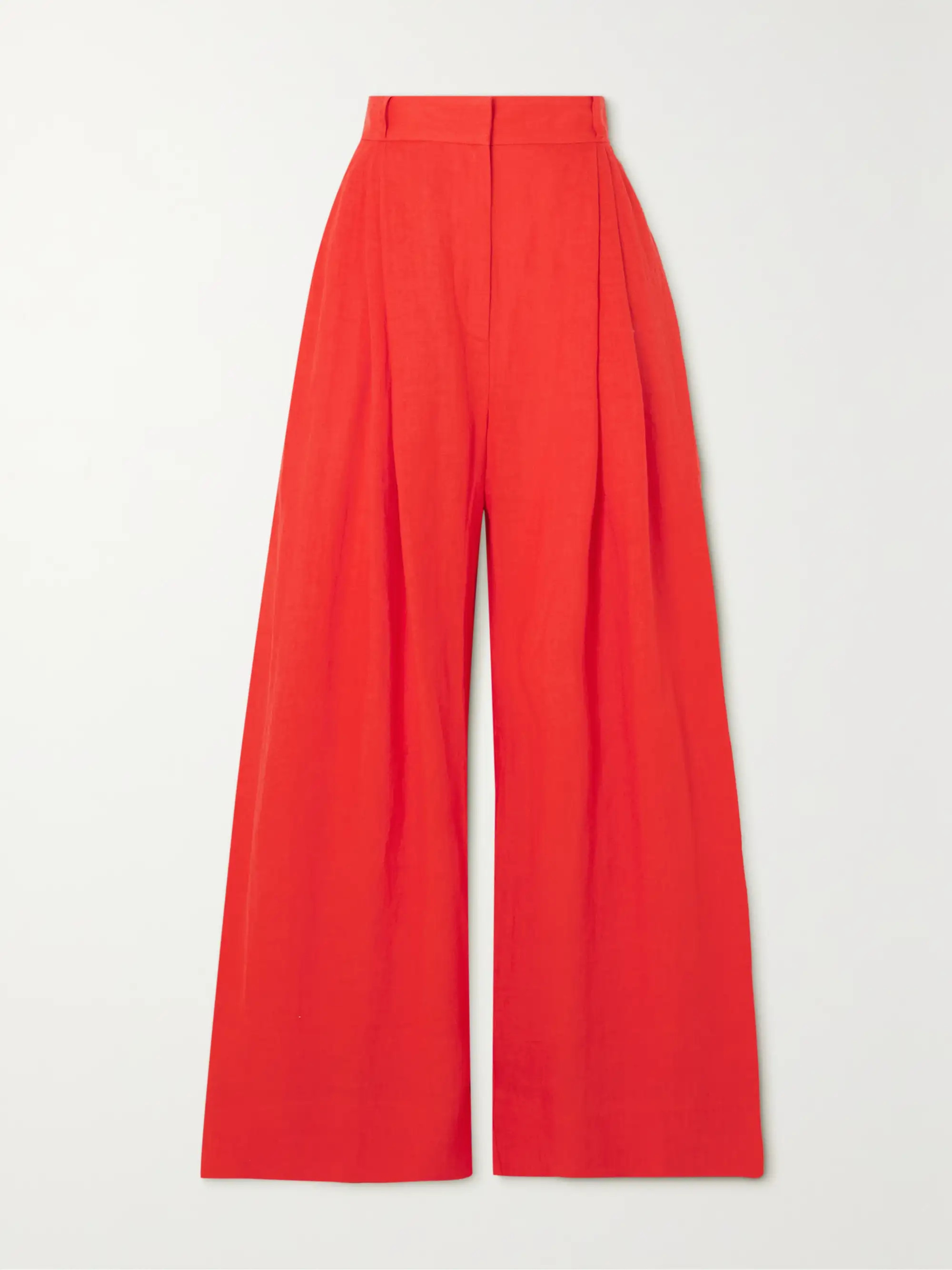 Molly pleated linen wide-leg pants | NET-A-PORTER APAC