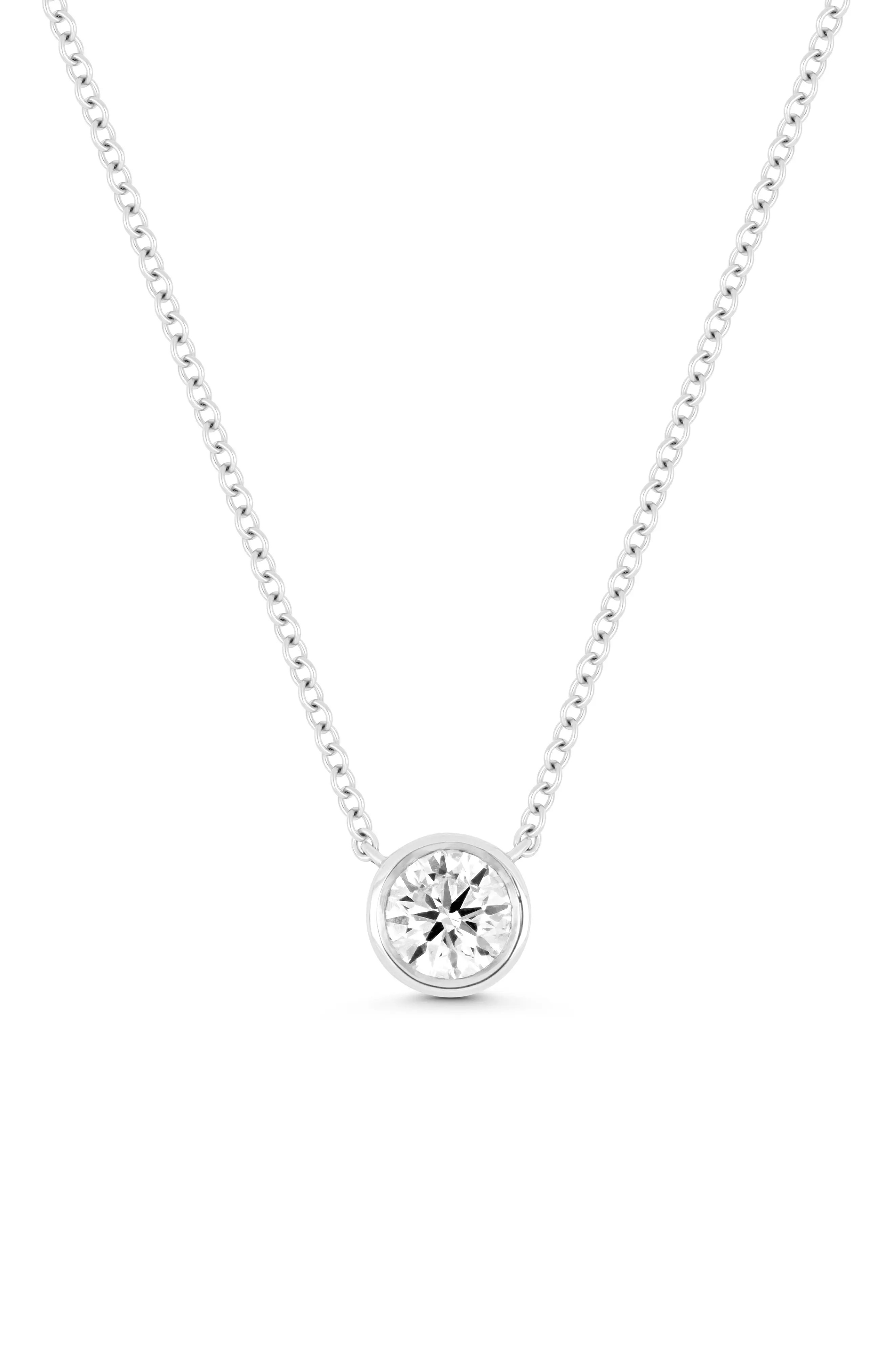 Monaco Diamond Solitaire Pendant Necklace (Online Trunk Show) (Women) | Nordstrom | Nordstrom