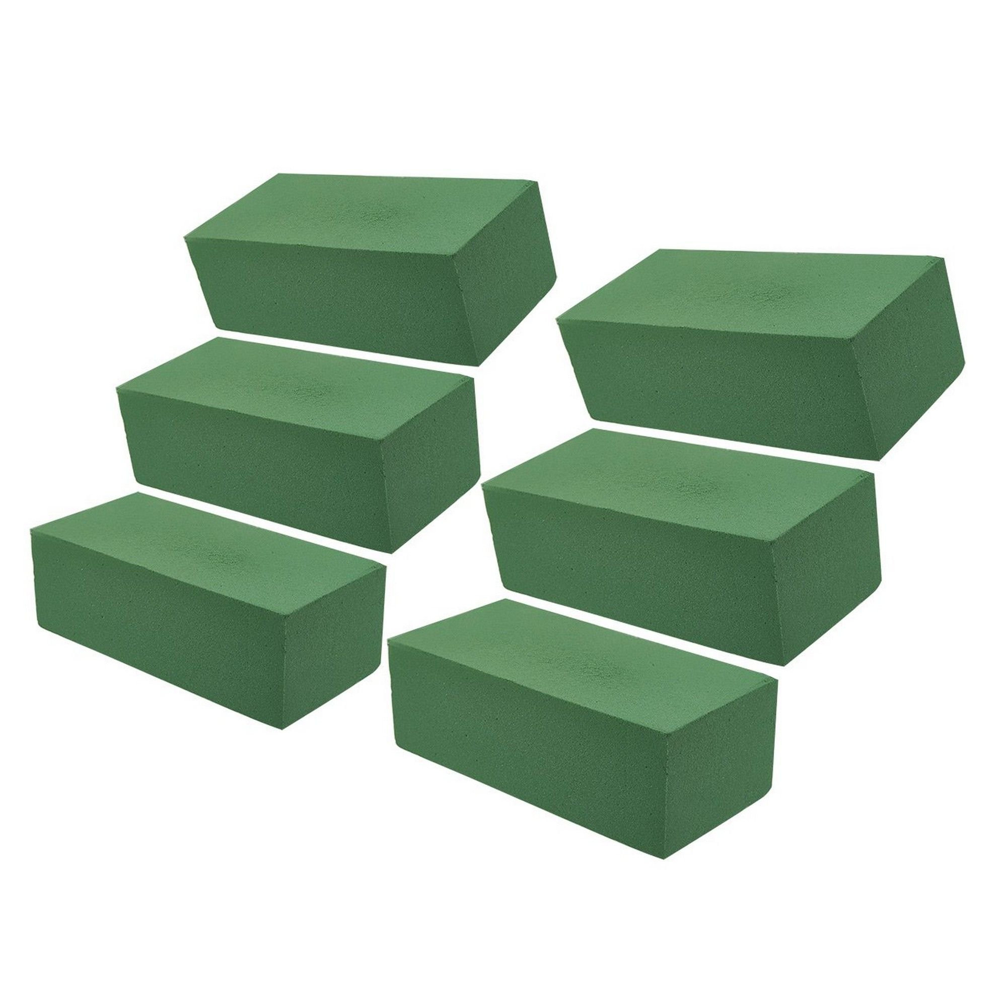 Floral Foam Block - 6-Pack Wet Foam Brick, Green Foam Flower Arrangement Supplies for Florist, Ho... | Walmart (US)