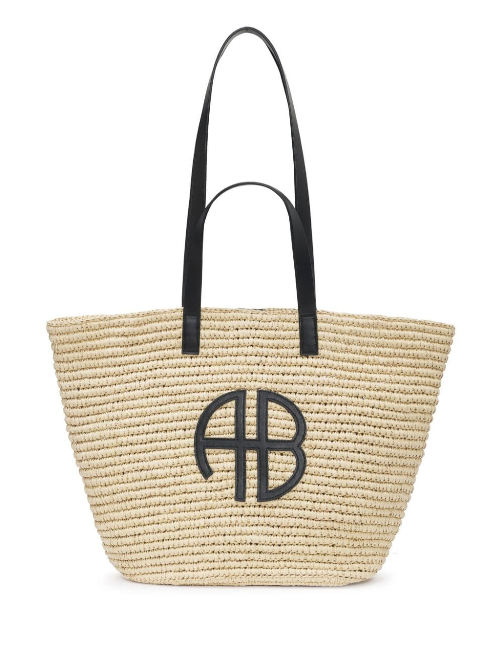 ANINE BING Palermo raffia tote bag - Neutrals | Farfetch Global