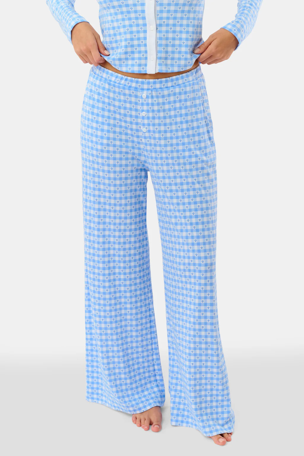 Gingham Hearts Boden Pant | Roller Rabbit