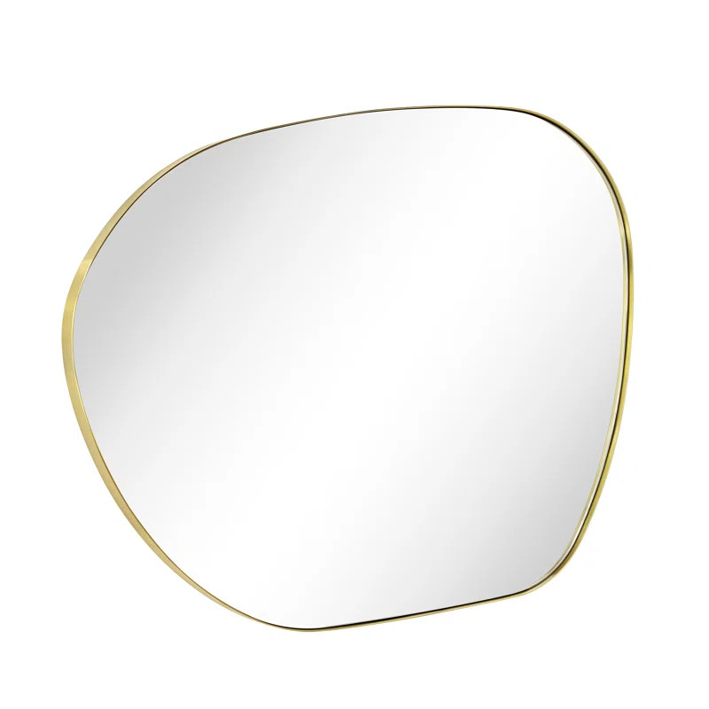 Bertlinde asymmetrical wall mirror irregular shaped mirror for living room, bathroom or entry | Wayfair North America