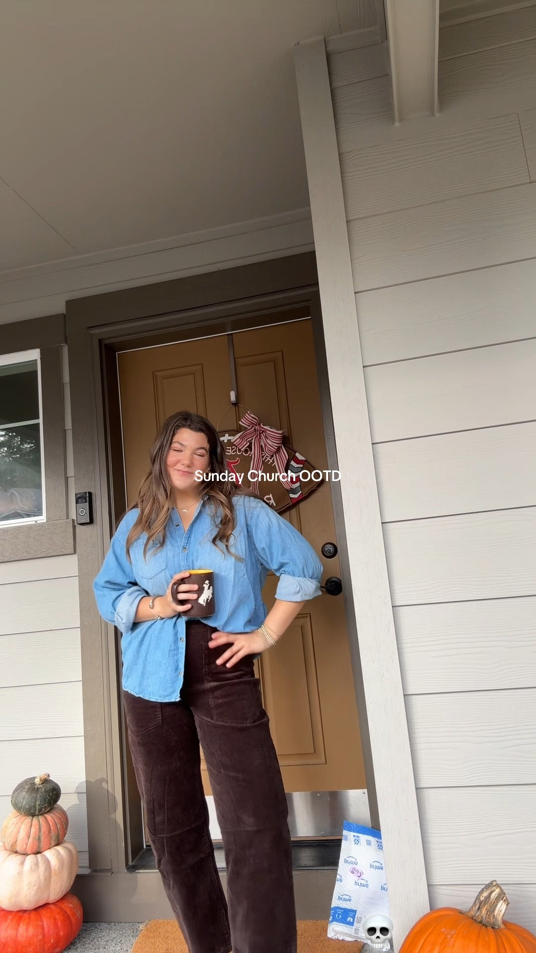 Obsessed with these barrel corduroys and the Jean shirt is a go to!! 

#LTKFindsUnder100 #LTKSeasonal #LTKStyleTip