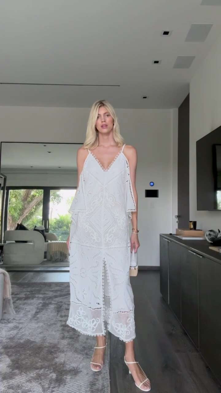 I LOVE this dress! Obsessed with the eyelet and lace detail. Super versatile & flattering! 

 #LTKStyleTip #LTKShoeCrush #LTKItBag