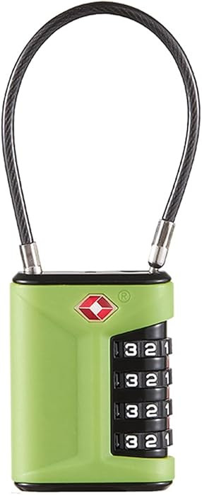 Amazon.com: TSA Approved Luggage Locks, 4 Digit Combination Padlocks, Alloy Body (Green) : Clothi... | Amazon (US)