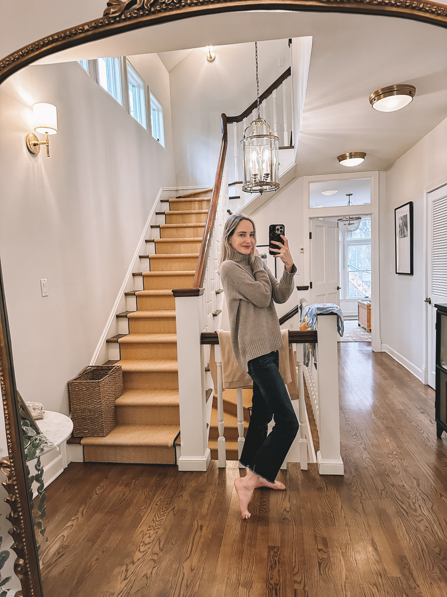 The BEST turtleneck sweater. A steal for being cashmere! And my favorite jeans are 30% off — OH, and the non-button front version is $32.99 today with code “REFRESH.” 👏🏻🤯 

#LTKunder50 #LTKsalealert #LTKunder100