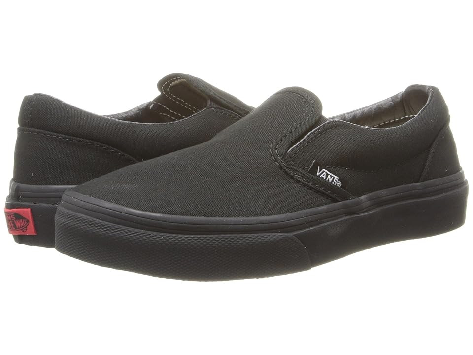 Vans Kids Classic Slip-On (Little Kid/Big Kid) Kids Shoes Black/Black : 13.5 Little Kid M, Canvas | Zappos