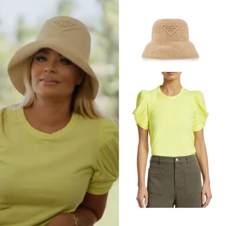 Gizelle Bryant’s Neon Puff Sleeve Top