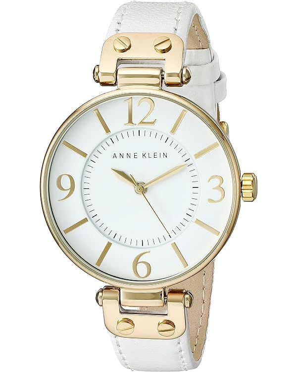 Anne Klein Women's Leather Strap Watch | Amazon (US)