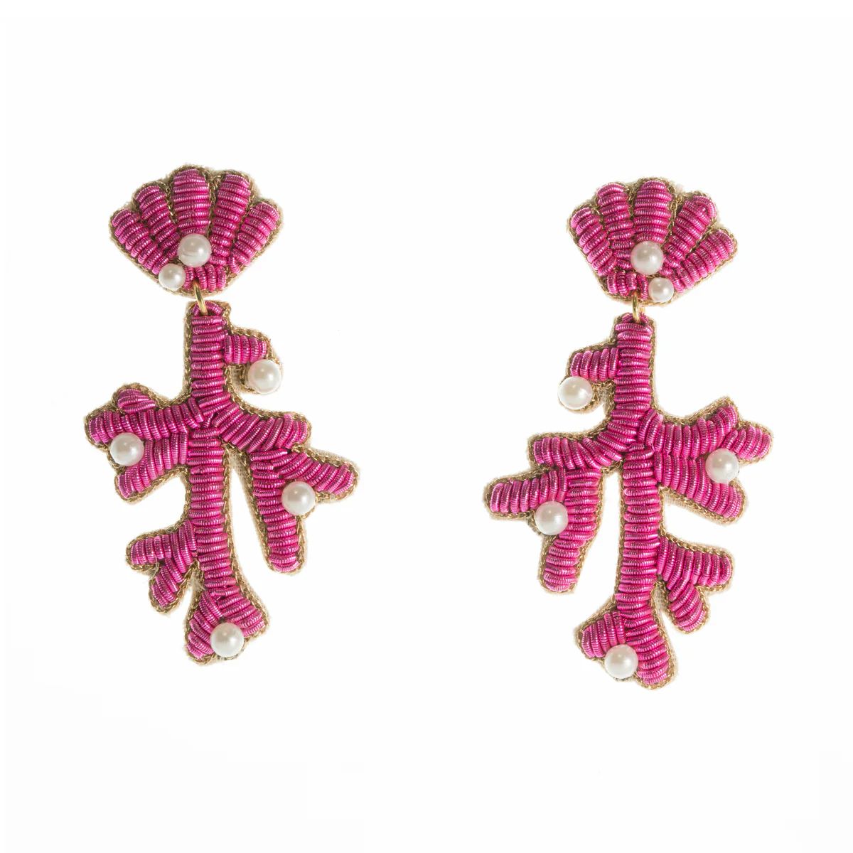 Capri Coral Earrings in Pink | Beth Ladd Collections