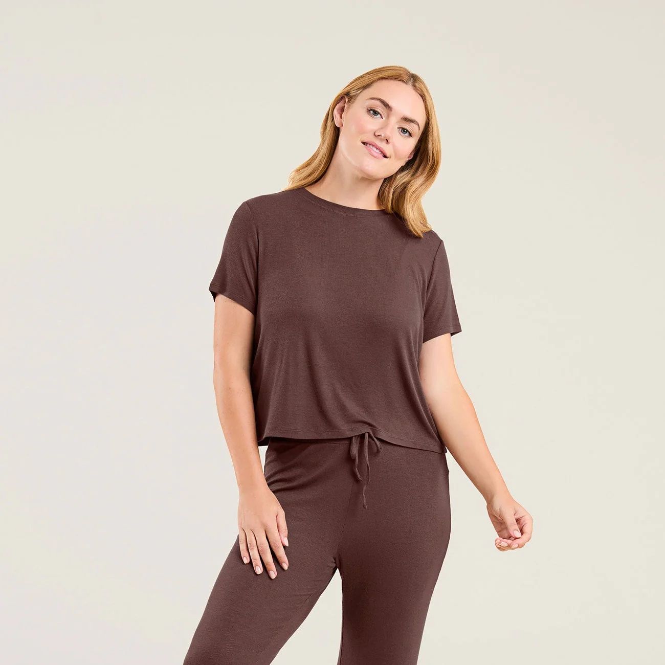 Ribbed Pajama Set | Coffee - nuuds | nuuds