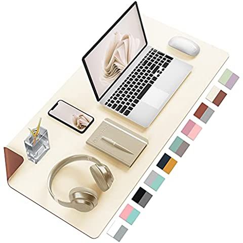 Leather Desk Pad Blotter,Wolaile 36x17 inch Big Keyboard Mouse Pad,Waterproof Non-Slip Writing De... | Amazon (US)