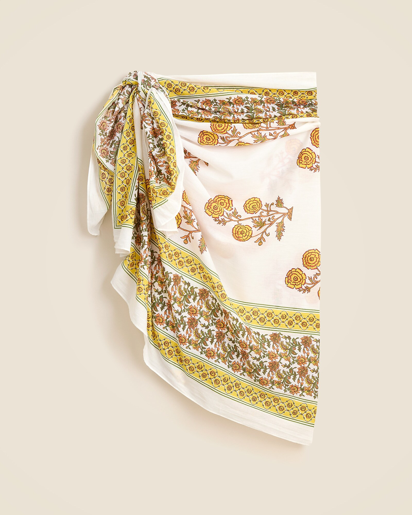 Cotton sarong in prints | J. Crew US